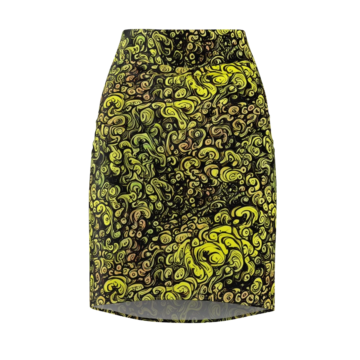 Voltage Arabesque on Pencil Skirt — Front