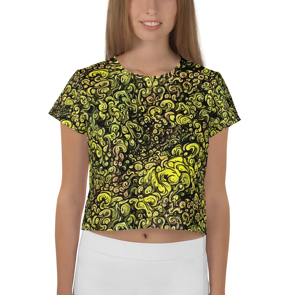 Voltage Arabesque on Crop Tee — Front
