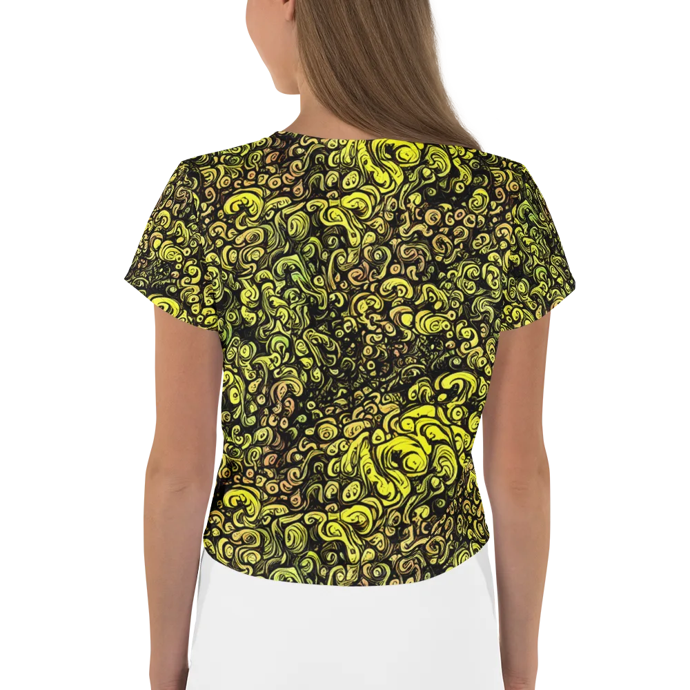 Voltage Arabesque on Crop Tee — Back