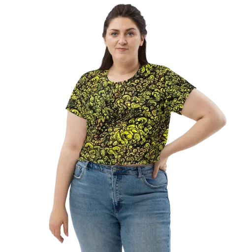 Voltage Arabesque on a Crop Tee