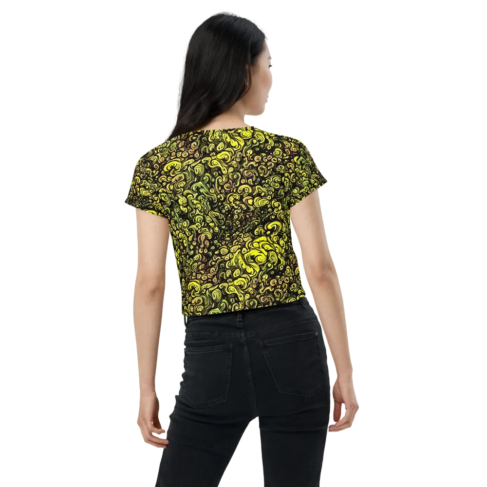 Voltage Arabesque on Crop Tee — Back