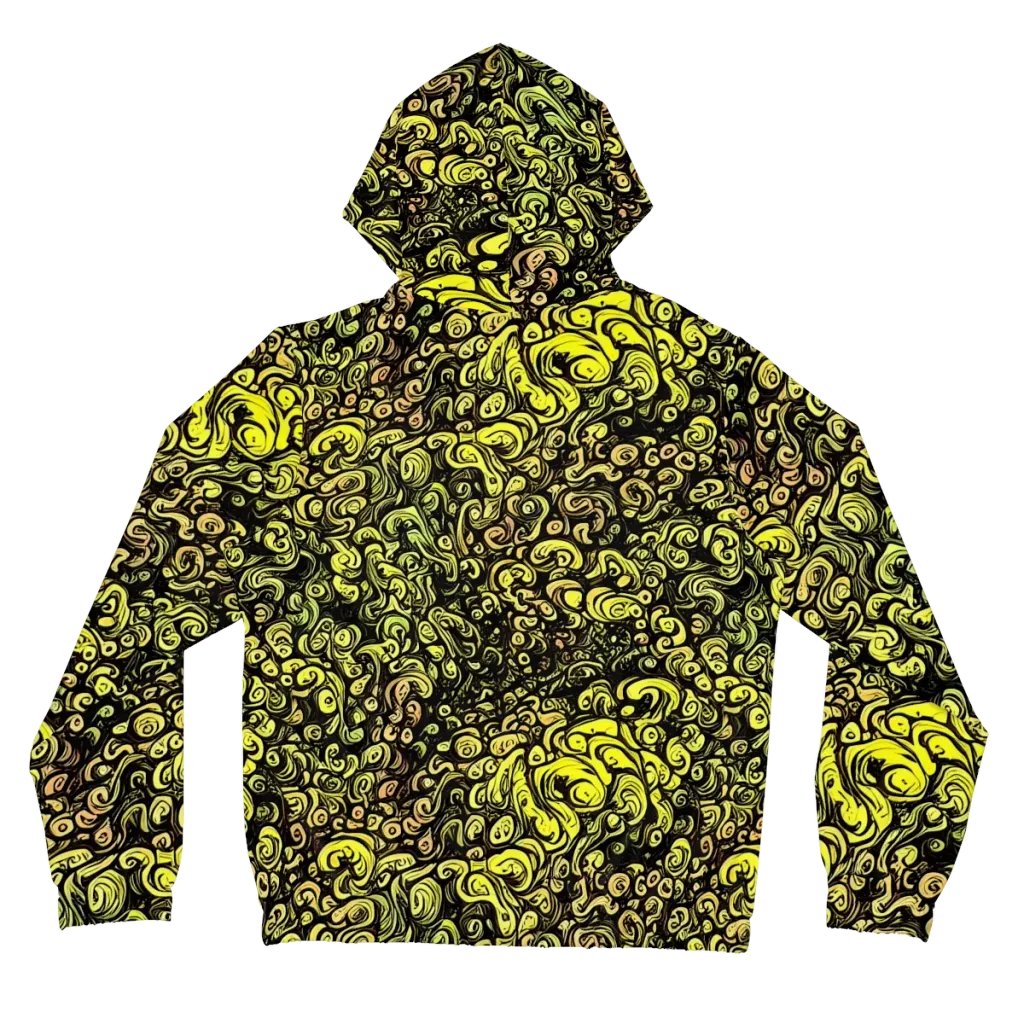 Voltage Arabesque on Women's Full-Zip Hoodie — Back
