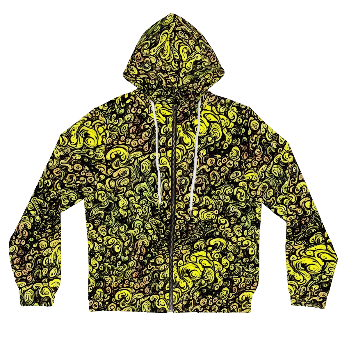 Voltage Arabesque on Women's Full-Zip Hoodie — Front