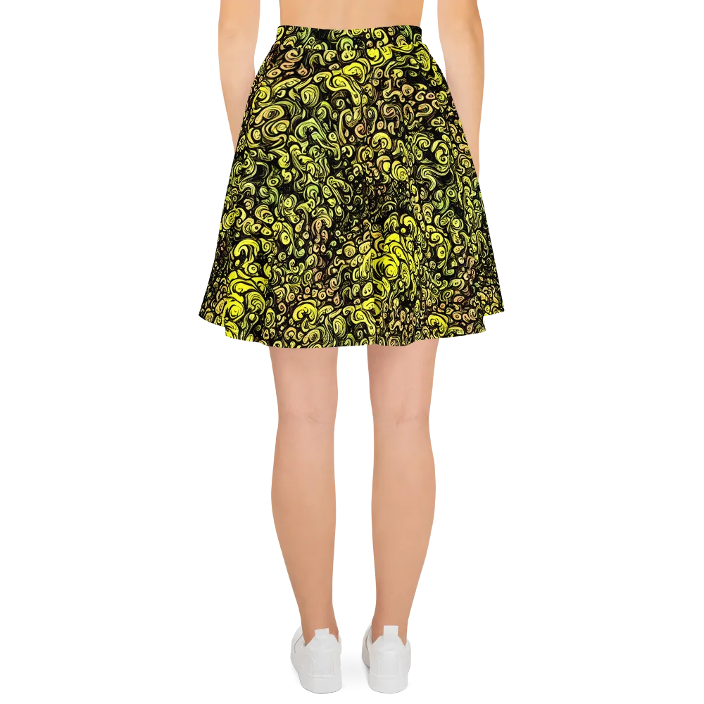 Voltage Arabesque on Skater Skirt — Back