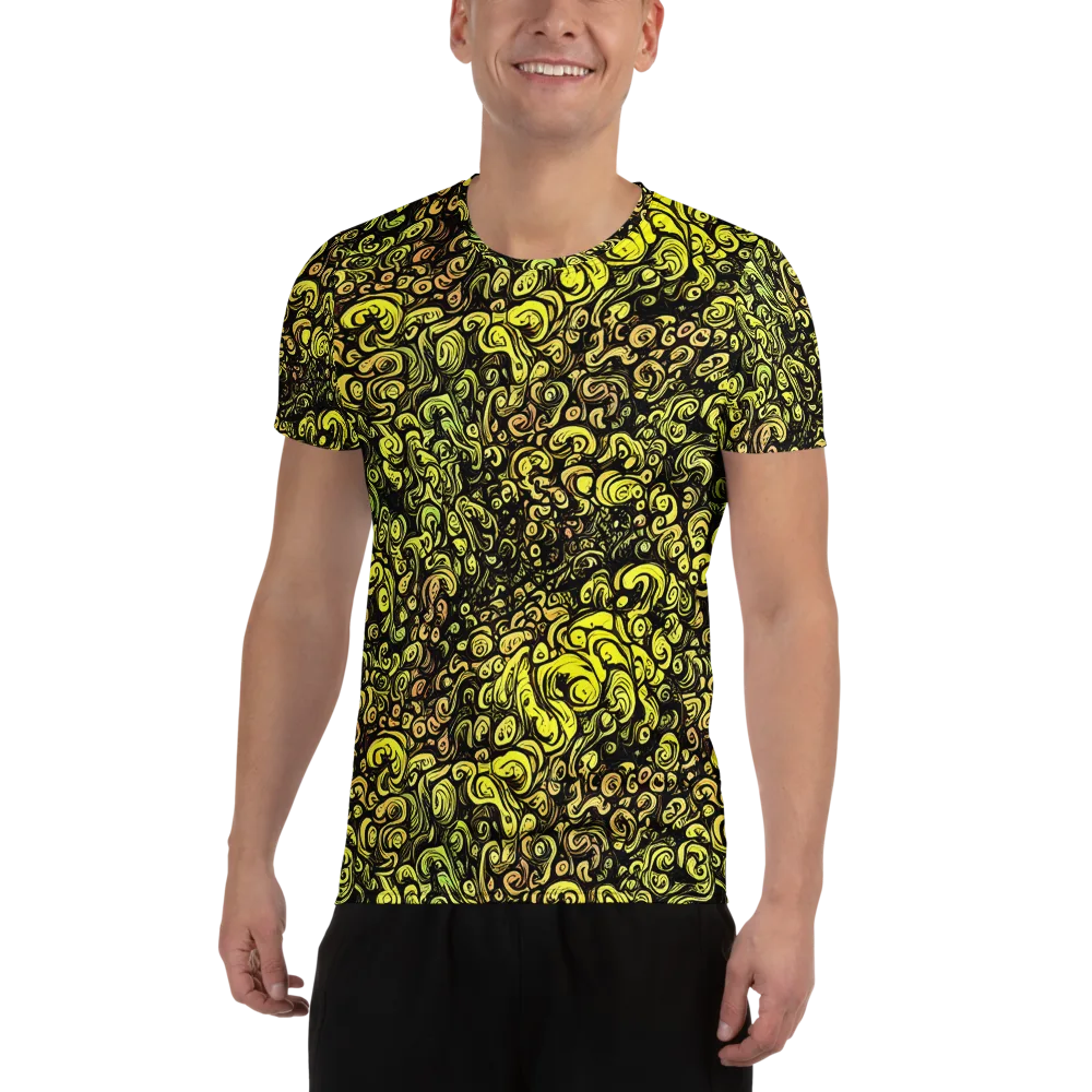 Voltage Arabesque on Men's Athletic T-Shirt — Front