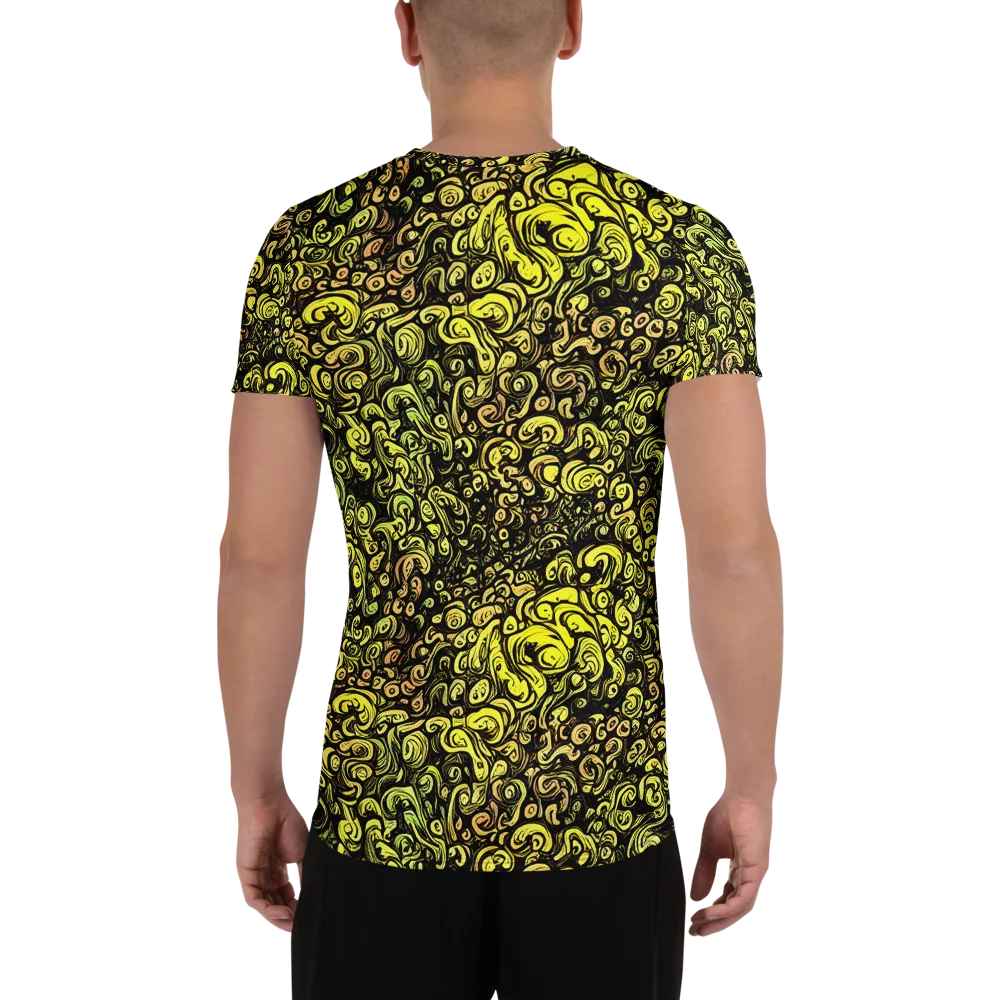 Voltage Arabesque on Men's Athletic T-Shirt — Back