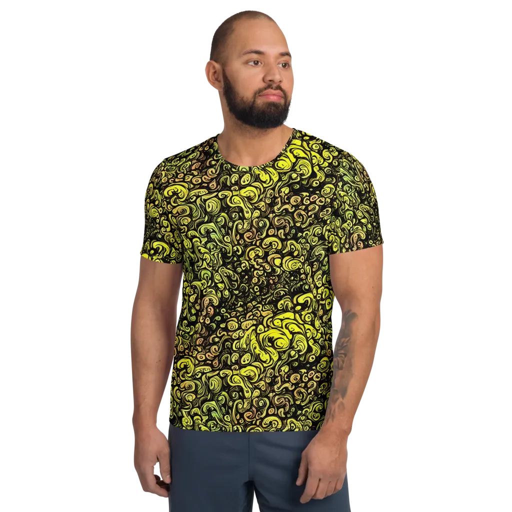 Voltage Arabesque on Men's Athletic T-Shirt — Front