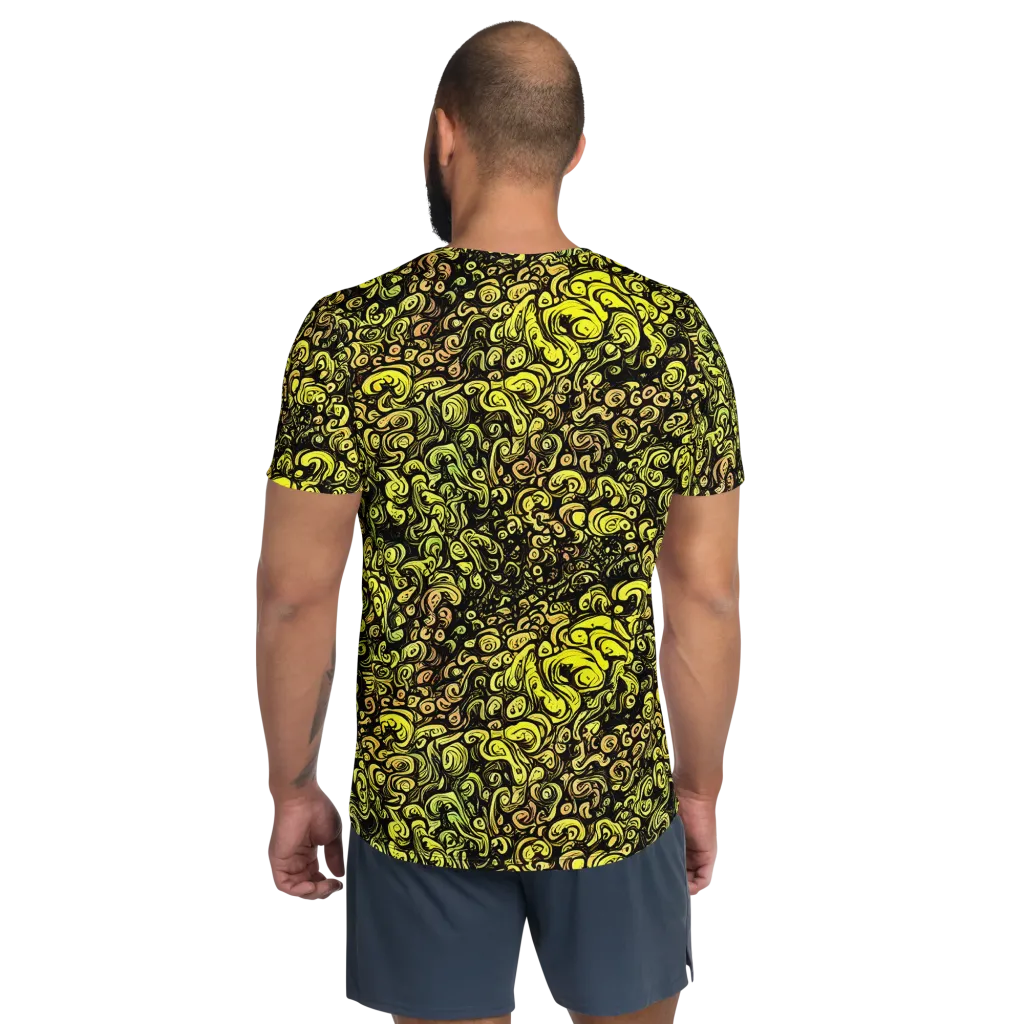 Voltage Arabesque on Men's Athletic T-Shirt — Back