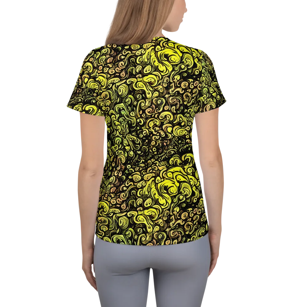 Voltage Arabesque on Women's Athletic T-Shirt — Back