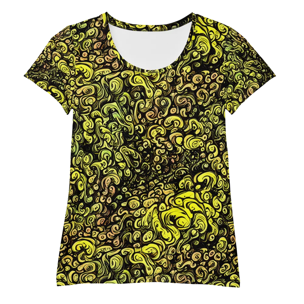 Voltage Arabesque on Women's Athletic T-Shirt — Front