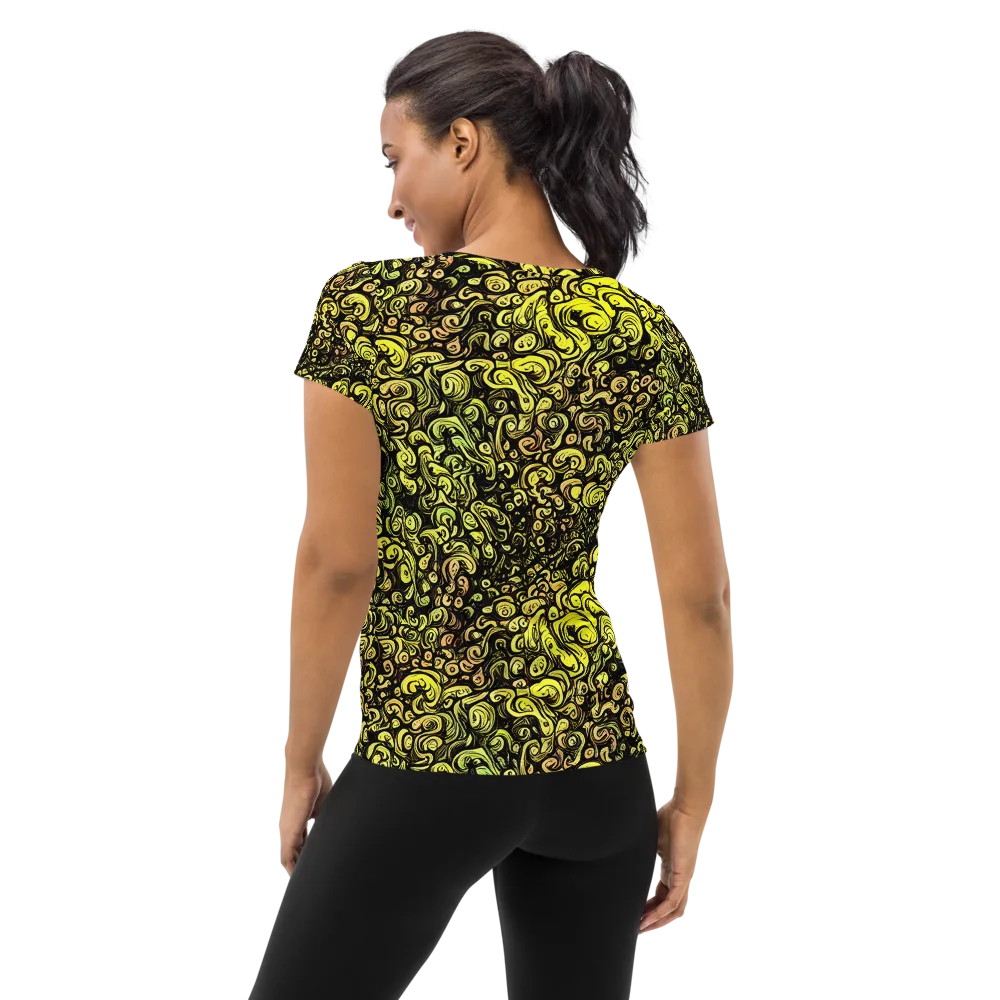 Voltage Arabesque on Women's Athletic T-Shirt — Back