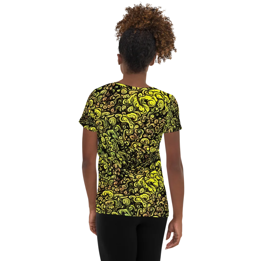 Voltage Arabesque on Women's Athletic T-Shirt — Back