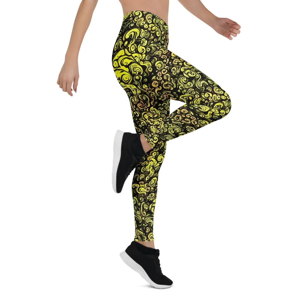 Voltage Arabesque on Leggings — Right