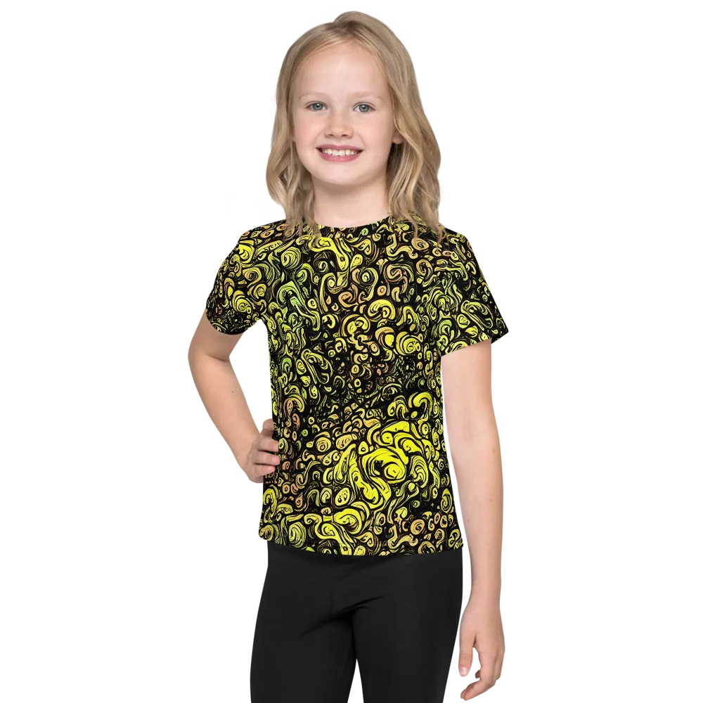 Voltage Arabesque on Kids Crew Neck T-Shirt — Front
