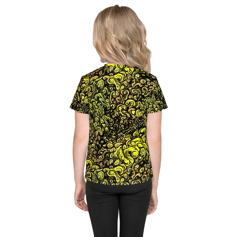 Voltage Arabesque on Kids Crew Neck T-Shirt — Back