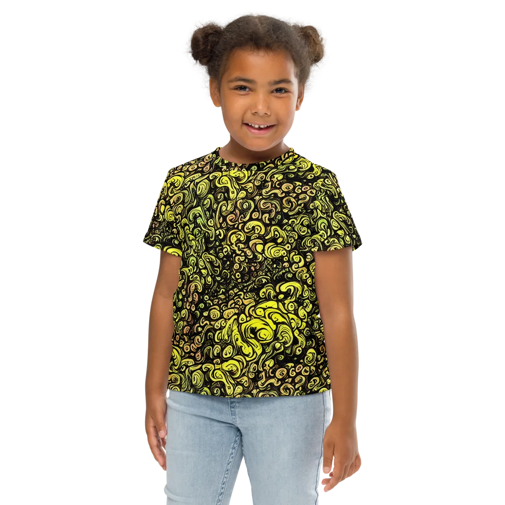 Voltage Arabesque on Kids Crew Neck T-Shirt — Front