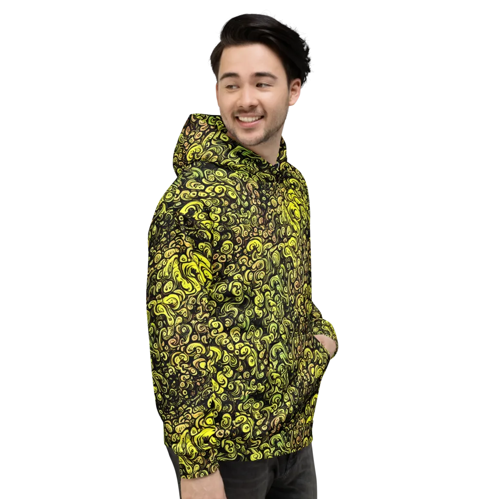 Voltage Arabesque on Hoodie — Right