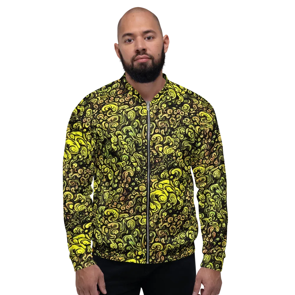 Voltage Arabesque on Bomber Jacket — Front