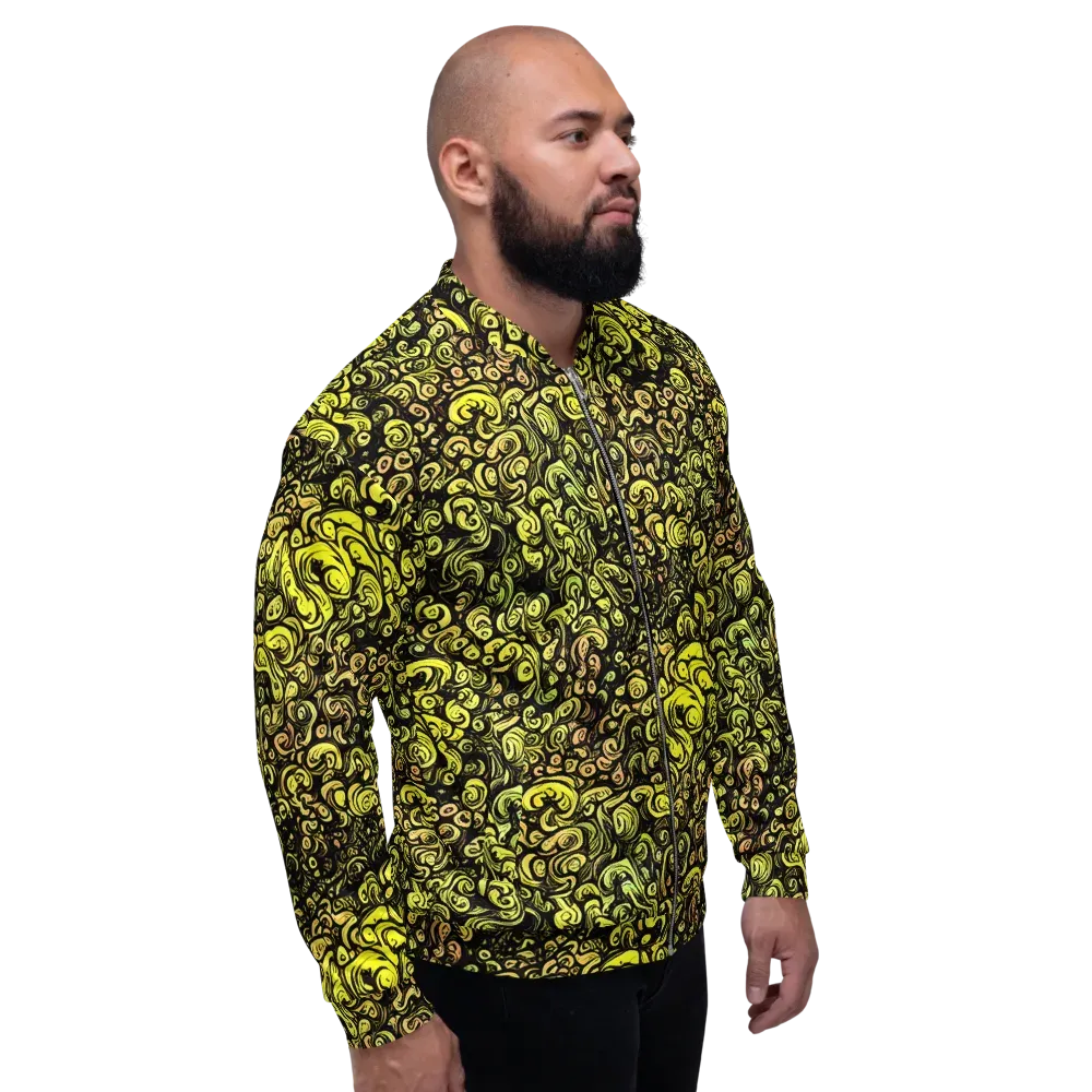Voltage Arabesque on Bomber Jacket — Right