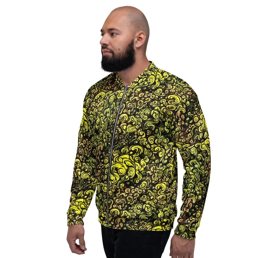 Voltage Arabesque on Bomber Jacket — Left