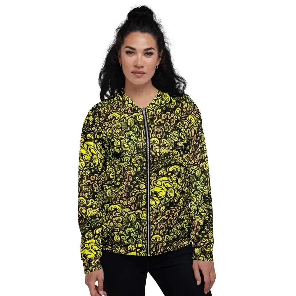 Voltage Arabesque on Bomber Jacket — Front