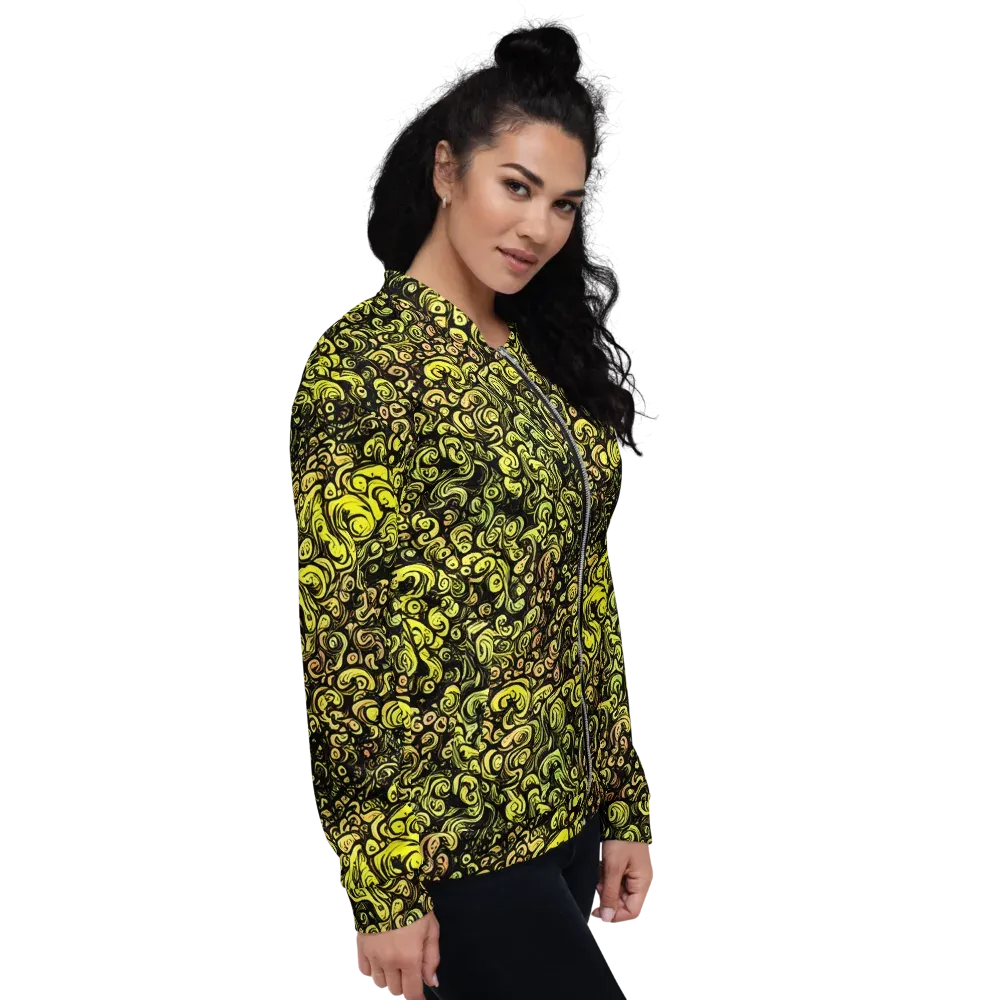Voltage Arabesque on Bomber Jacket — Right