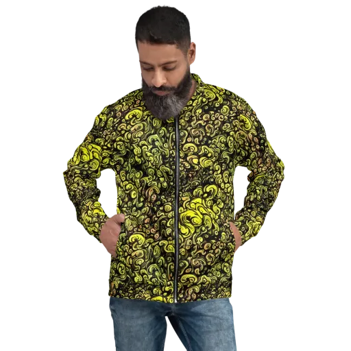 Voltage Arabesque on a Bomber Jacket