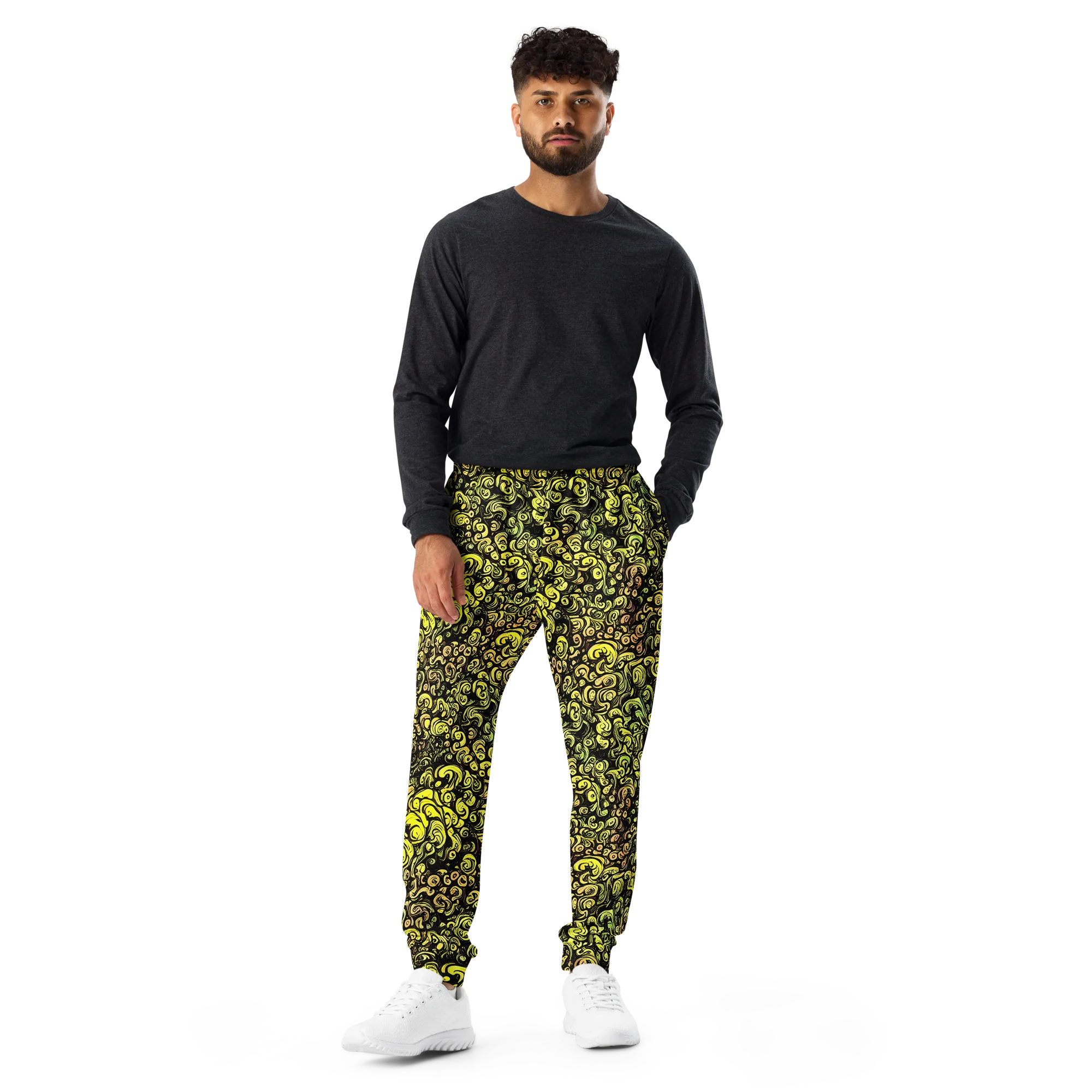 Voltage Arabesque on Men's Joggers — Front