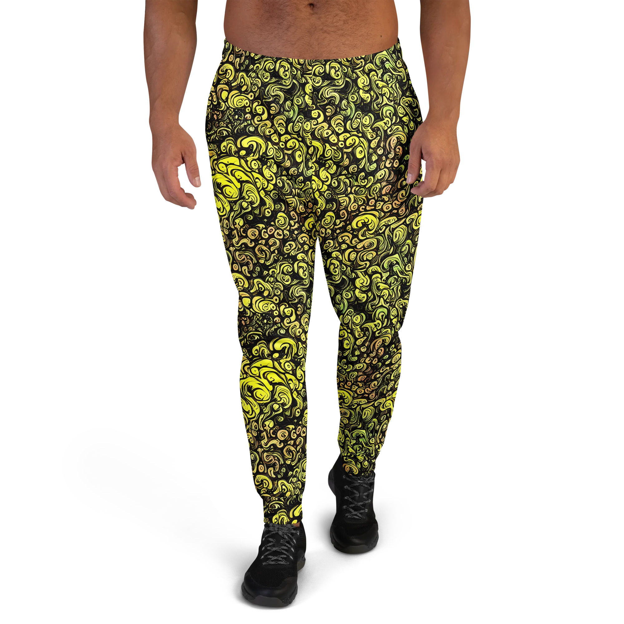 Voltage Arabesque on Men's Joggers — Front