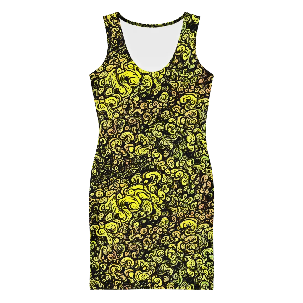 Voltage Arabesque on Bodycon Dress — Front