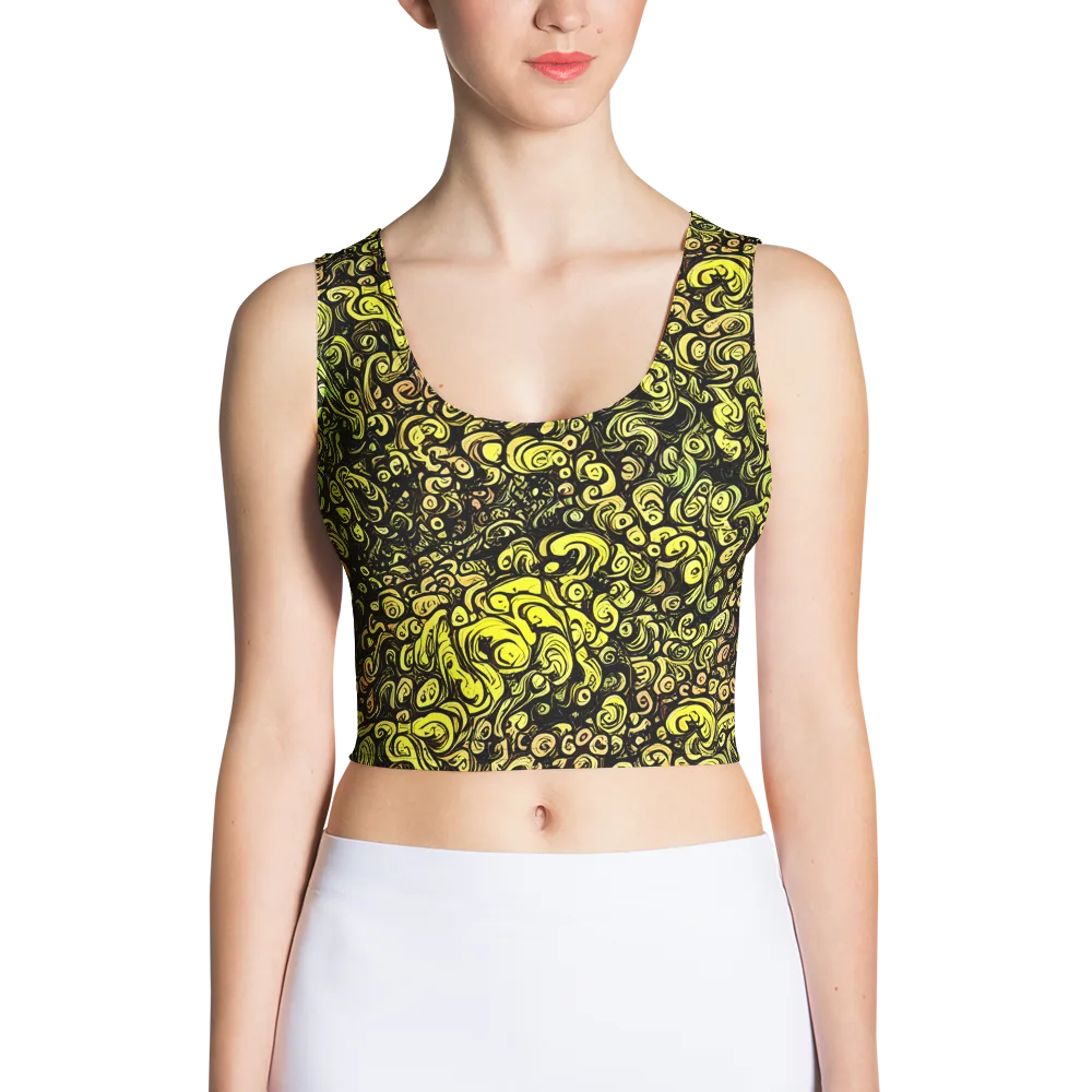 Voltage Arabesque on Crop Top — Front