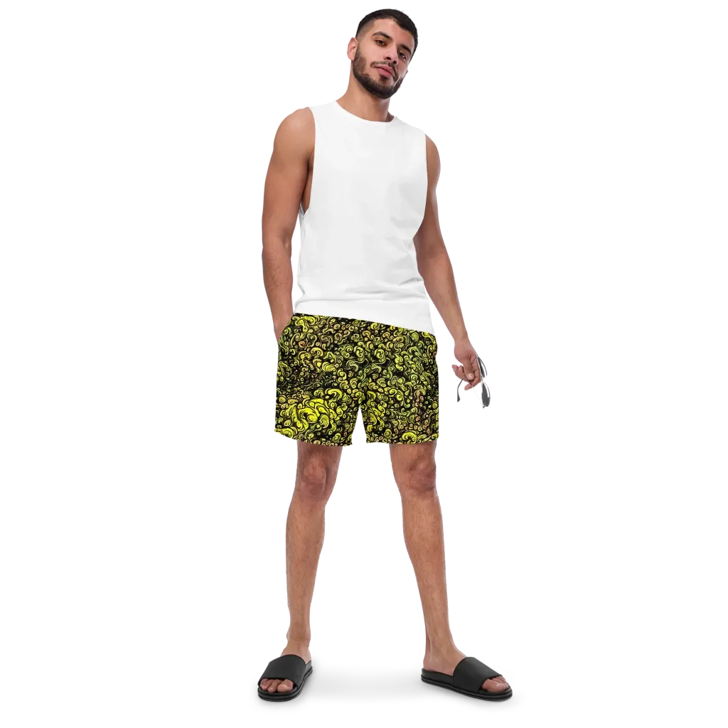 Voltage Arabesque on Swim Trunks — Front