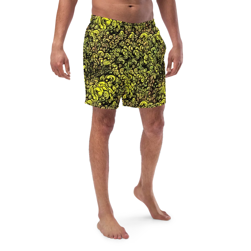 Voltage Arabesque on Swim Trunks — Front