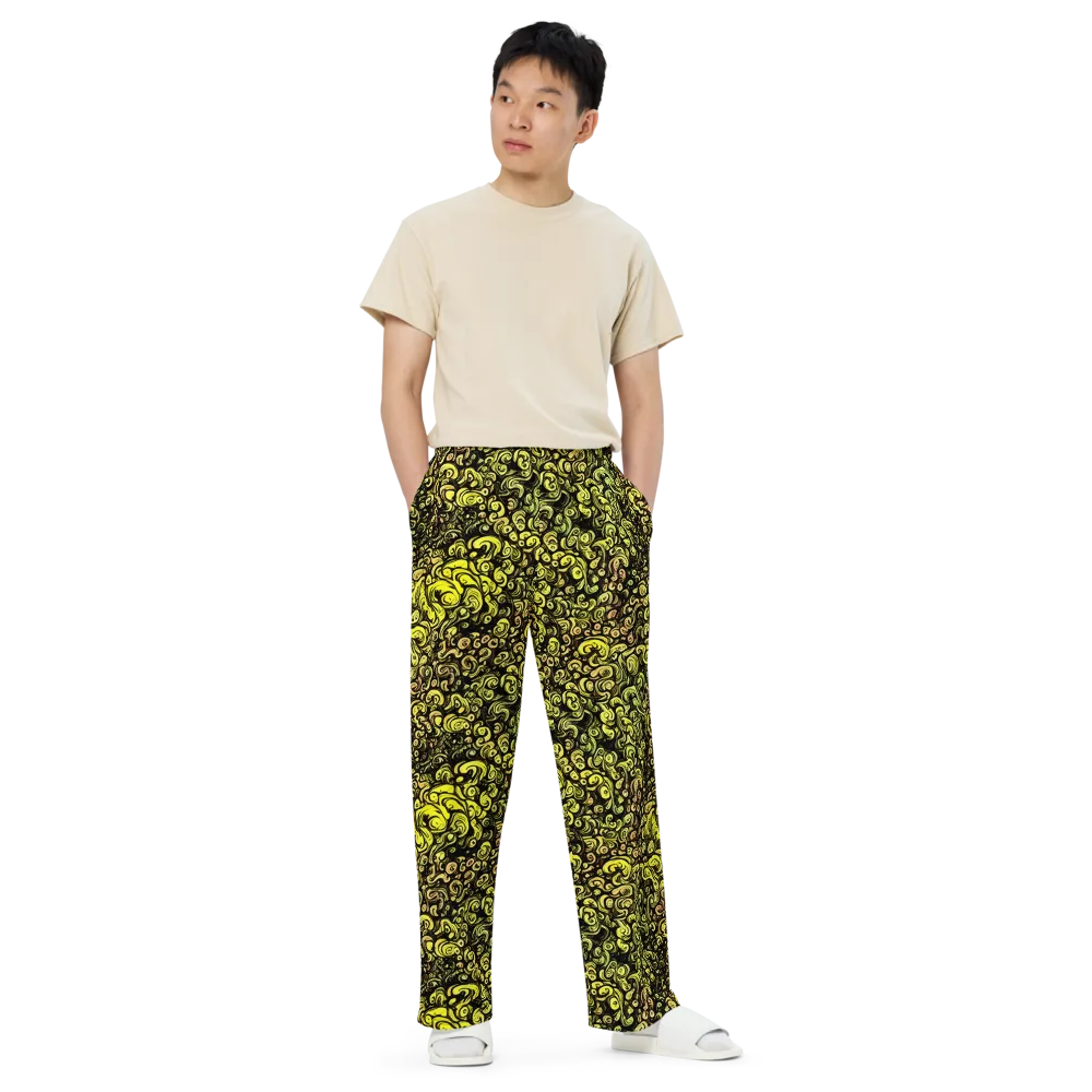 Voltage Arabesque on Wide-Leg Pants — Front