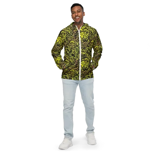 Voltage Arabesque on a Men's Windbreaker