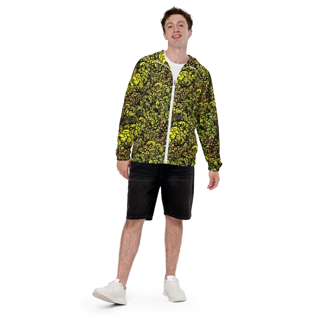 Voltage Arabesque on Men's Windbreaker — Front