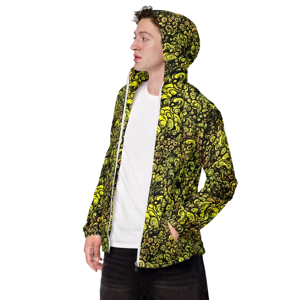 Voltage Arabesque on Men's Windbreaker — Left Front