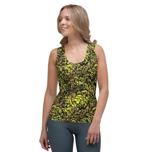 Voltage Arabesque on a Women's Tank Top