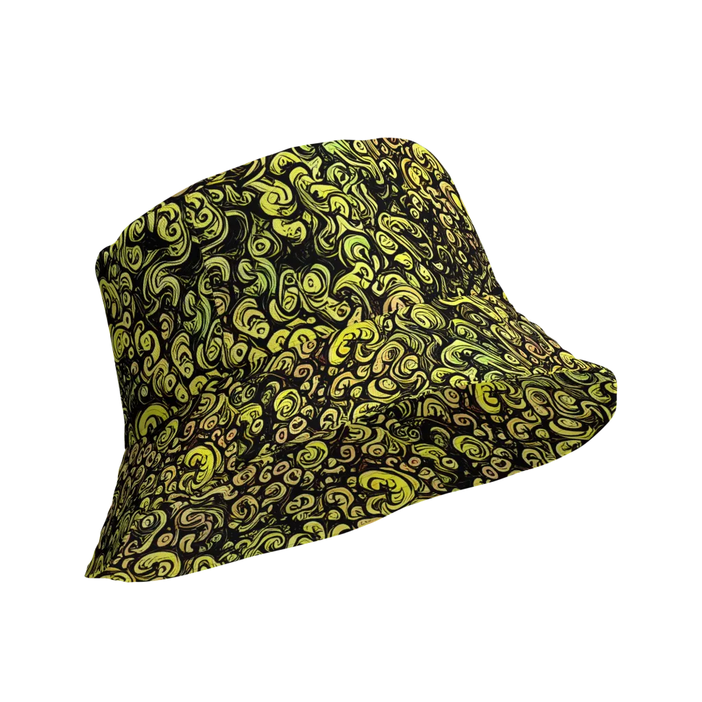 Voltage Arabesque on Reversible Bucket Hat — Product details Outside