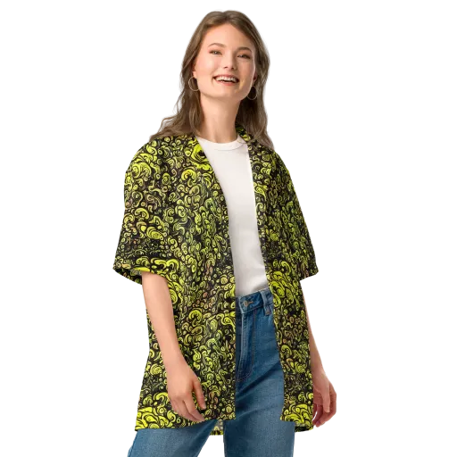 Voltage Arabesque on a Button Shirt