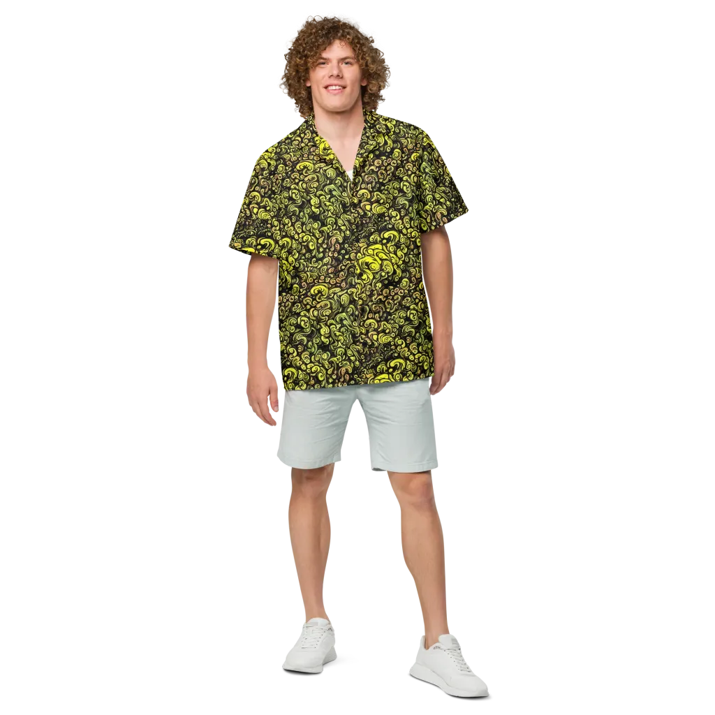 Voltage Arabesque on Button Shirt — Front