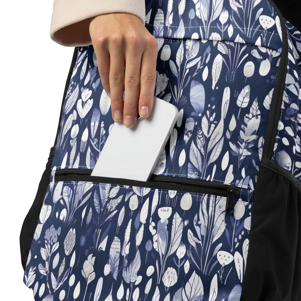 Midnight Herbarium on Utility Backpack — Product details