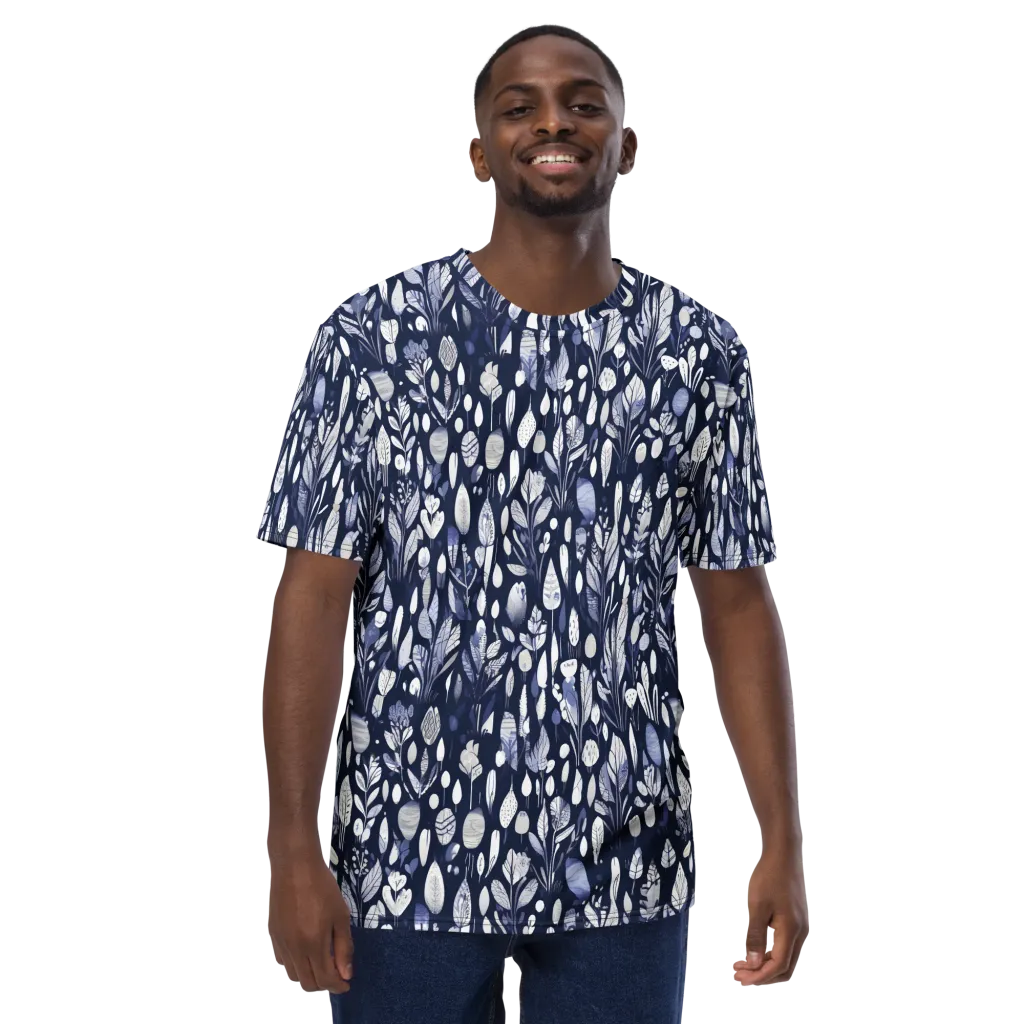 Midnight Herbarium on Men's Crew Neck T-Shirt — Front