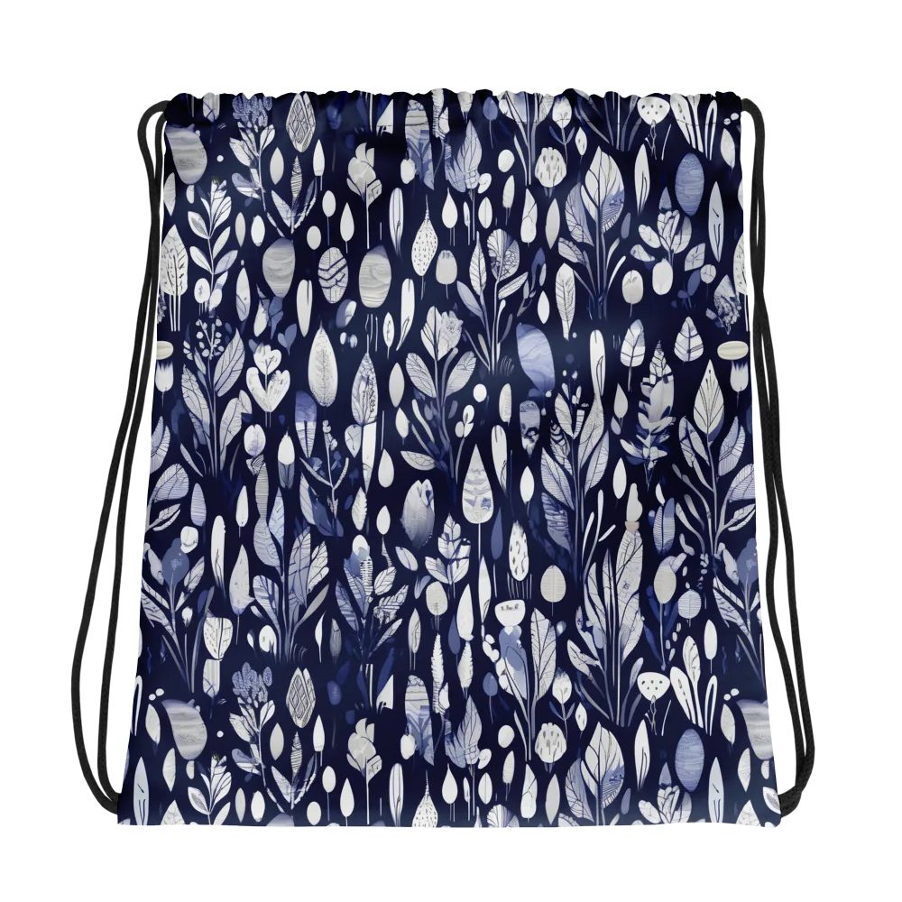 Midnight Herbarium on Drawstring Bag — Photo