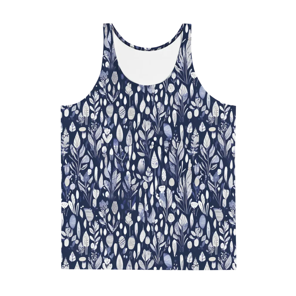 Midnight Herbarium on Men's Tank Top — Front