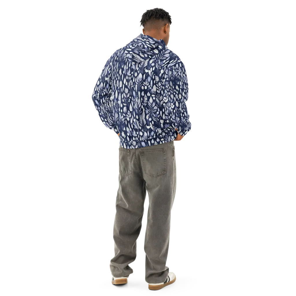 Midnight Herbarium on Cotton Hoodie — Back