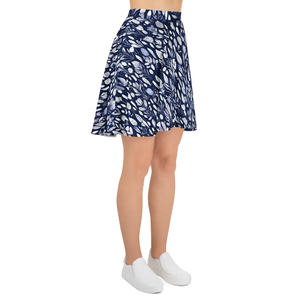 Midnight Herbarium on Skater Skirt — Right