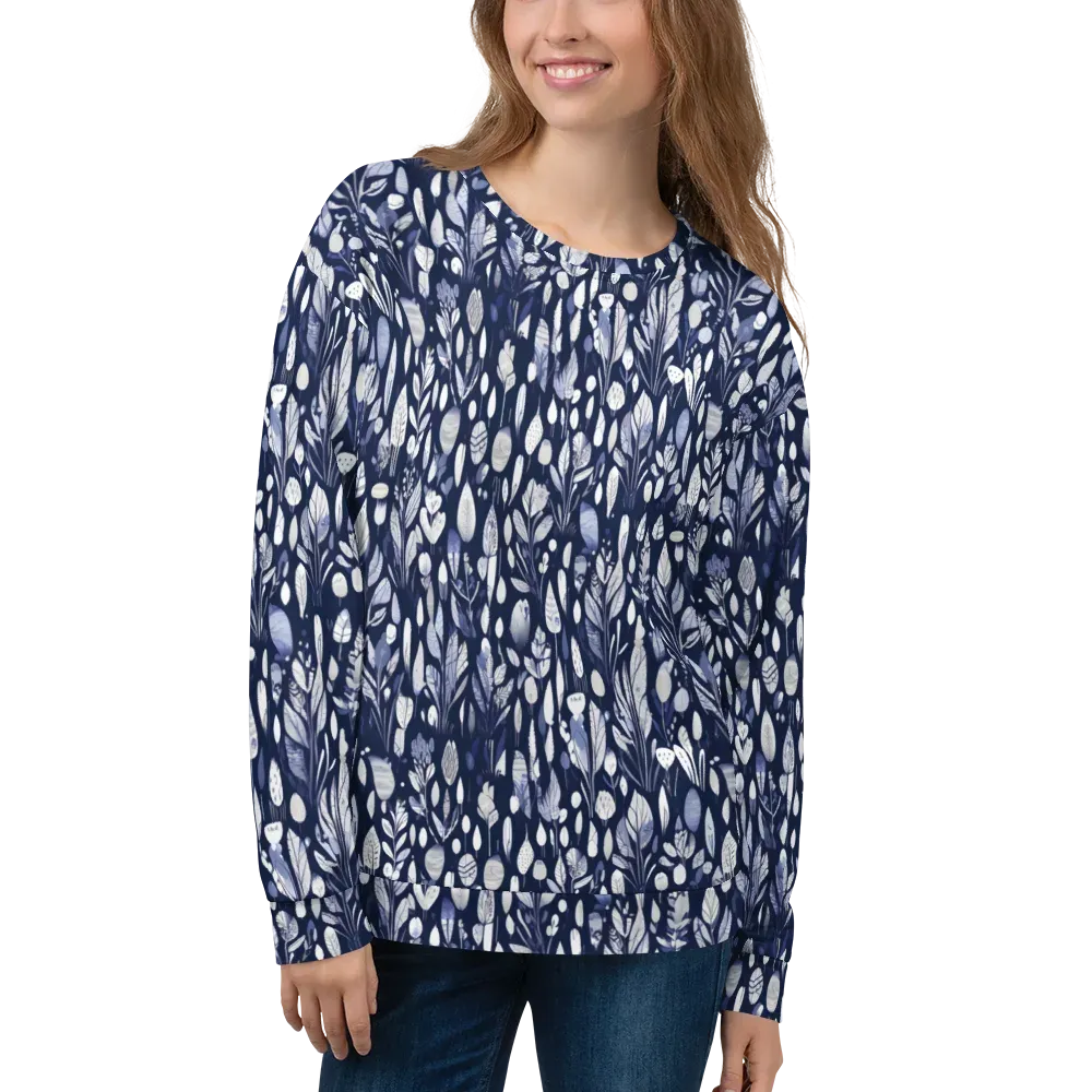 Midnight Herbarium on Sweatshirt — Front