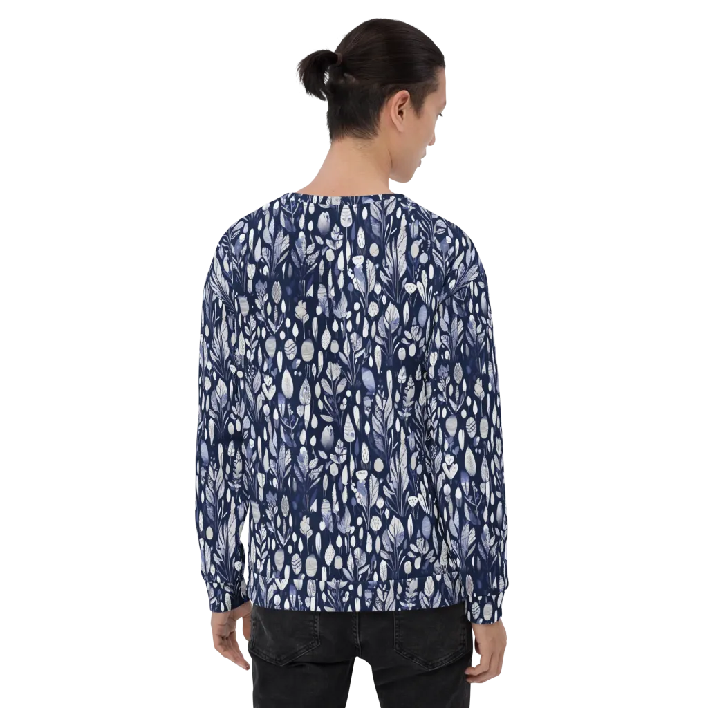 Midnight Herbarium on Sweatshirt — Back