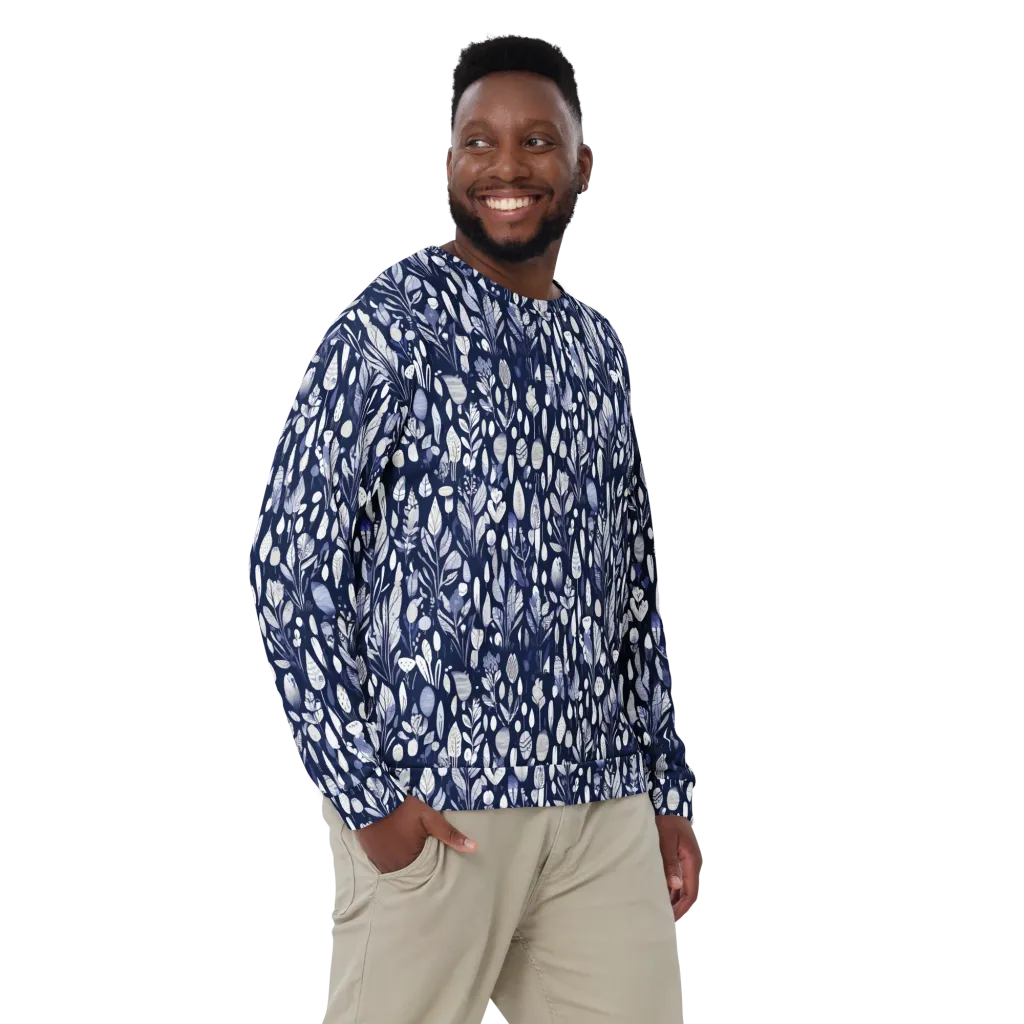 Midnight Herbarium on Sweatshirt — Front